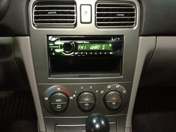 2004 subaru forester stereo upgrade